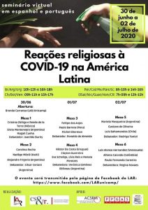 Prof. Luis Bahamondes participará en Seminario internacional «Reações religiosas a COVID-19 na América Latina»